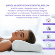 Cervical Contour Orthopedic Memory Foam Travel Pillow